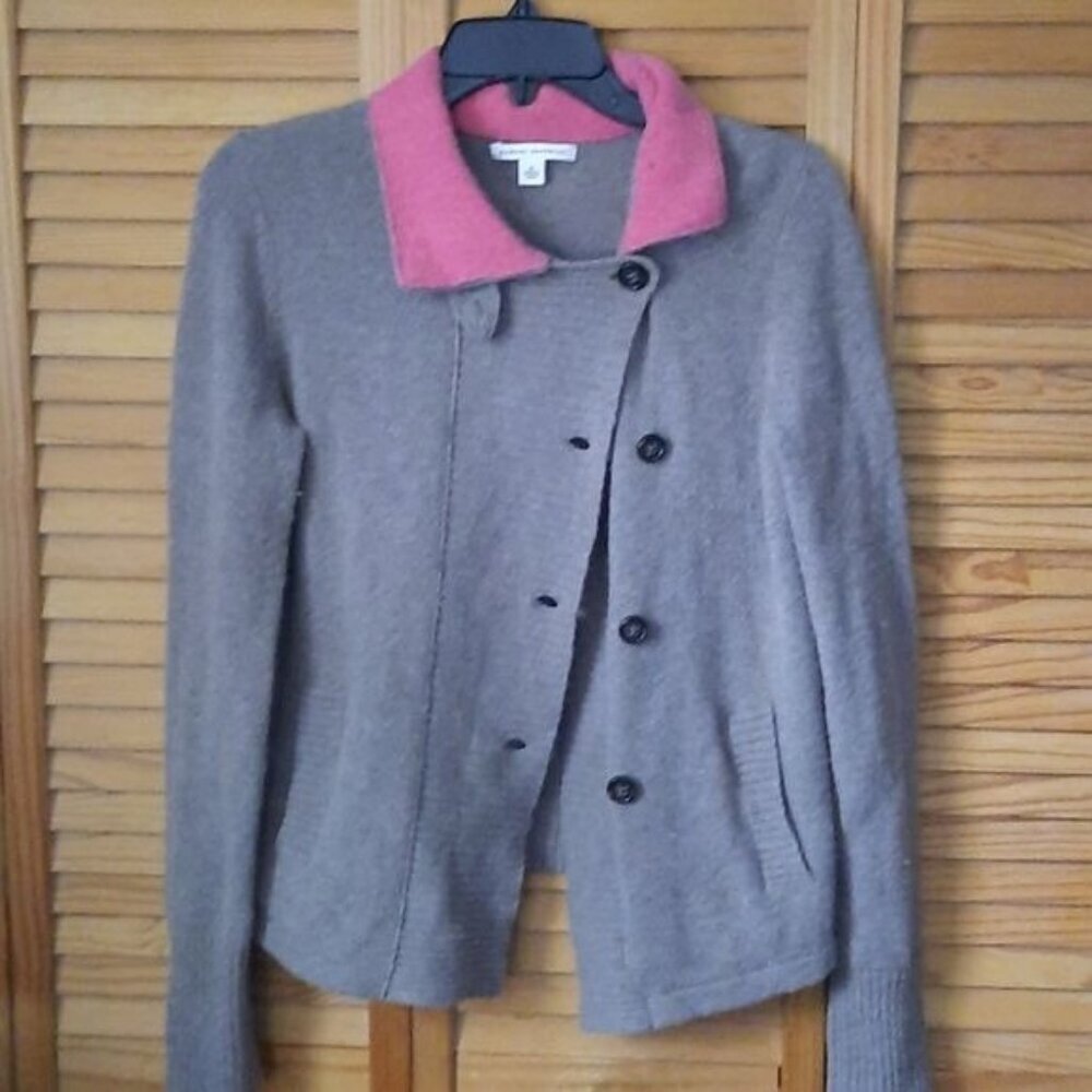 Banana Republic Lambs Wool Button Up Cardigan
